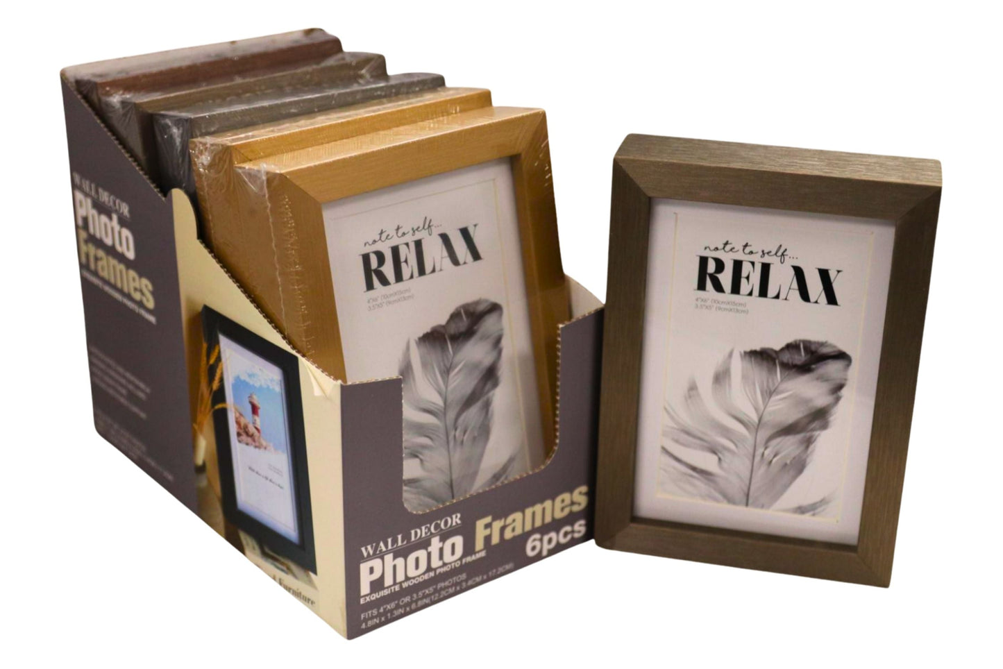 Photo Frame 10x15cm 4 Asstd