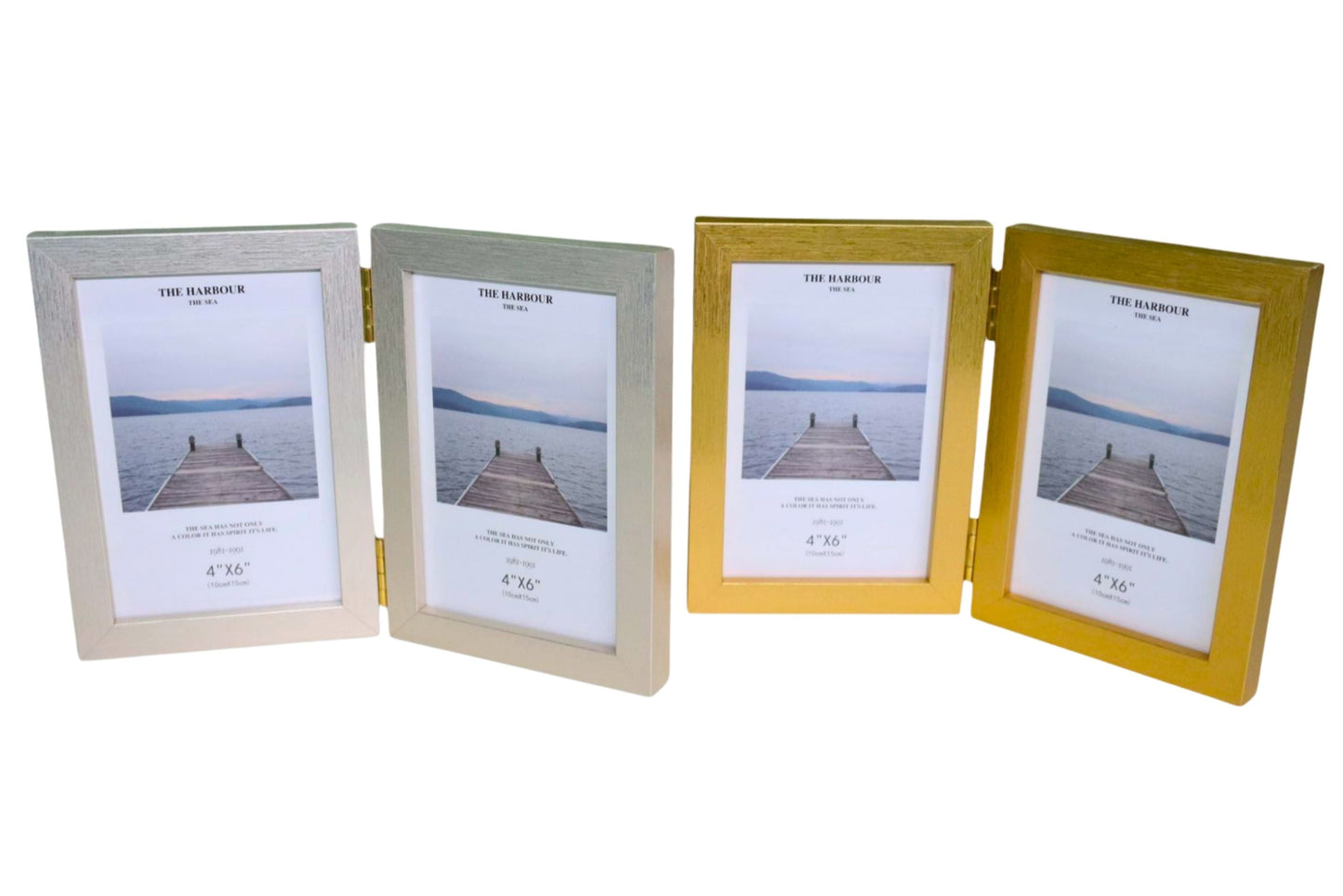 Photo Frame Two Fold 10x15cm 2 Asstd