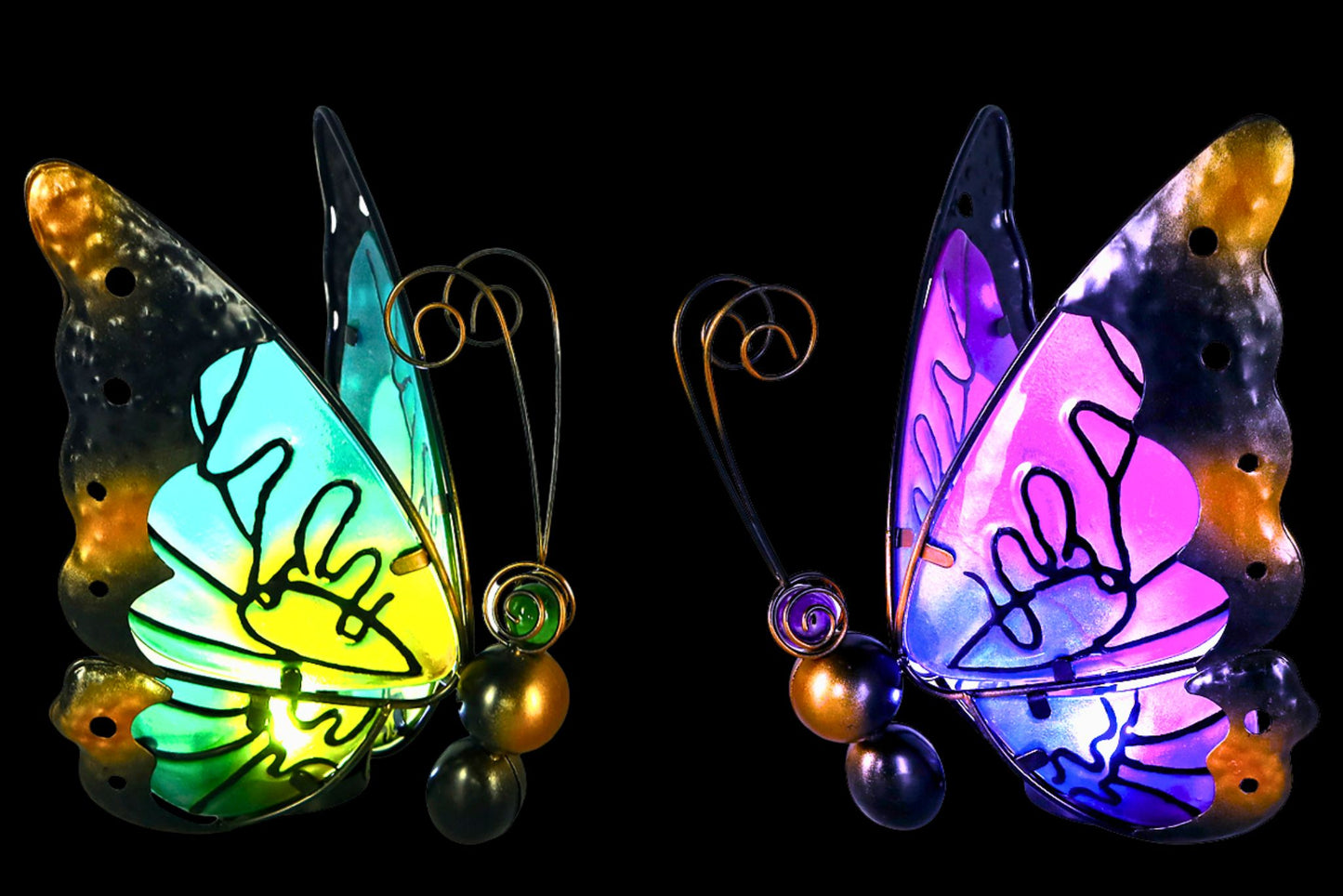 Solar Butterfly Garden Light 26x18.5x13cm 2 Asstd