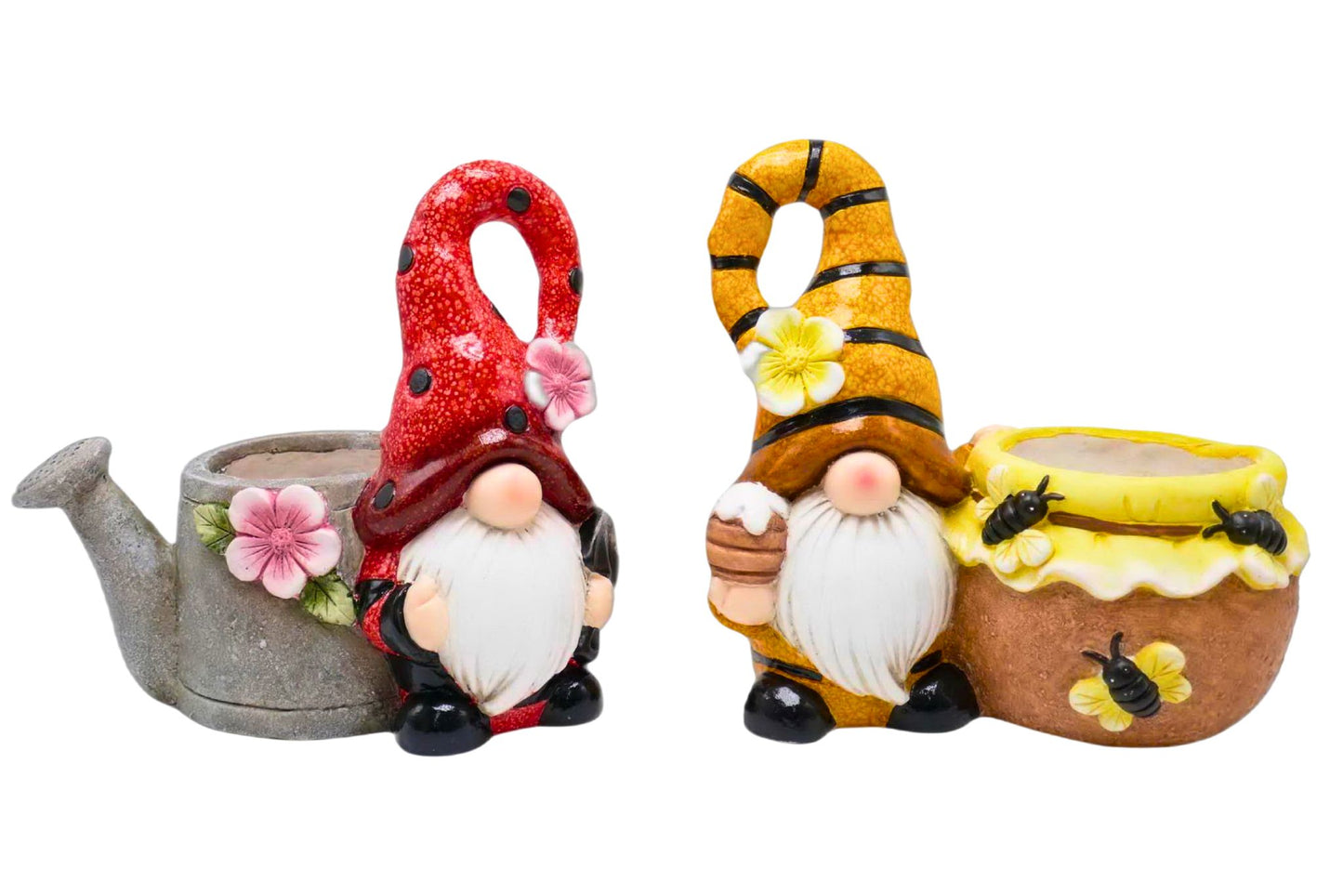 MGO Gnome Pot Bee/Ladybug 32cm 2 Asstd