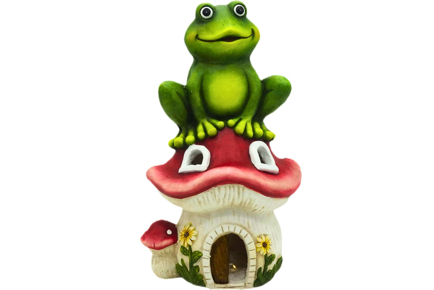 MGO Frog On Mushroom 42cm