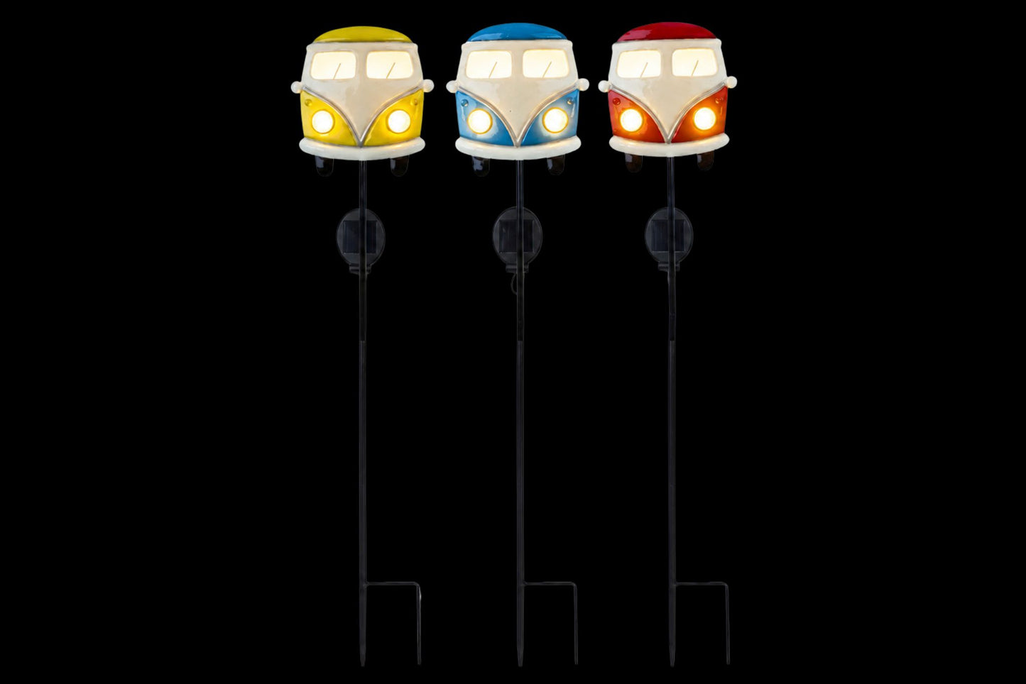 Solar Light Stake Kombi Van 60x15cm 3 Asstd PDQ