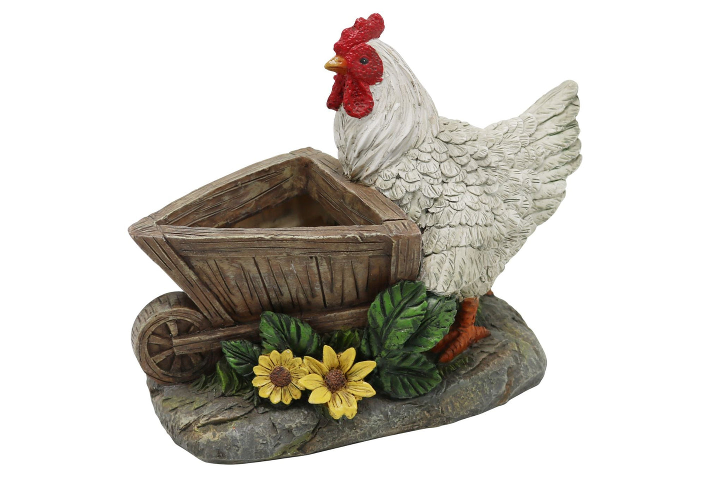 Resin Flowerpot Chicken 25x20x20cm