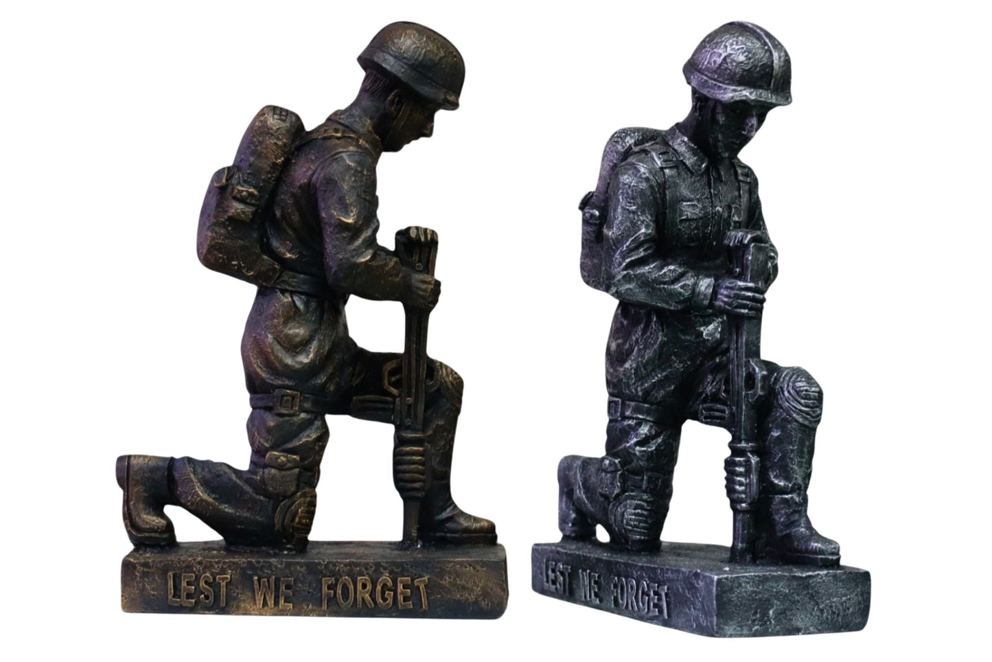 Anzac Soldier Statue Kneeling 41cm 2 Asstd