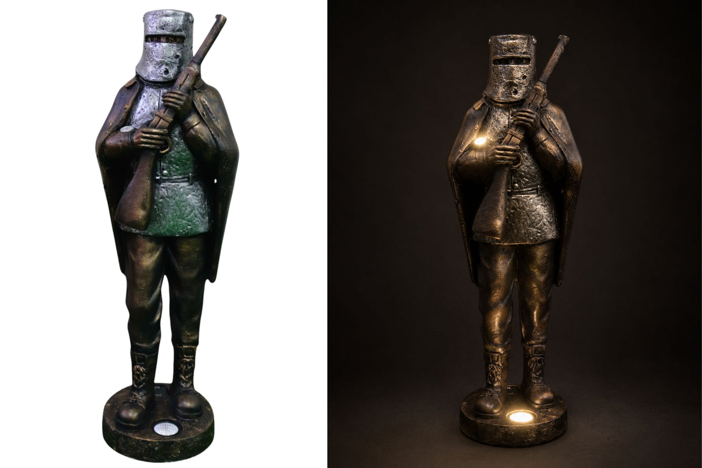Statue Ned Kelly w/Solar Lights 80cm