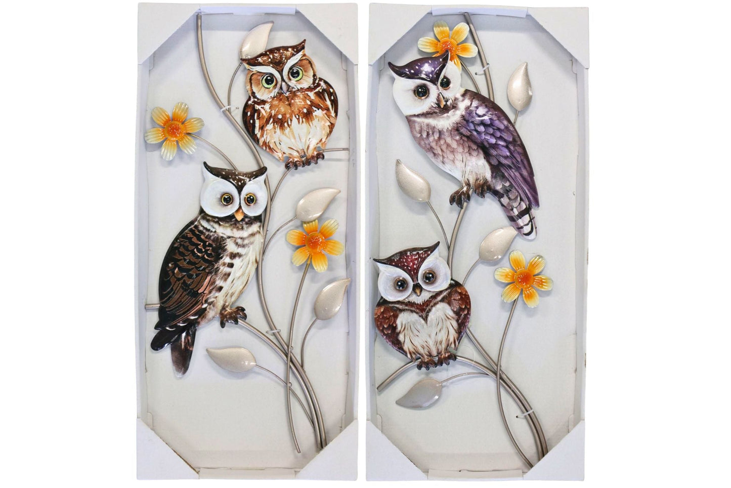 Wall Plaque Owl 53x23cm 2 Asstd
