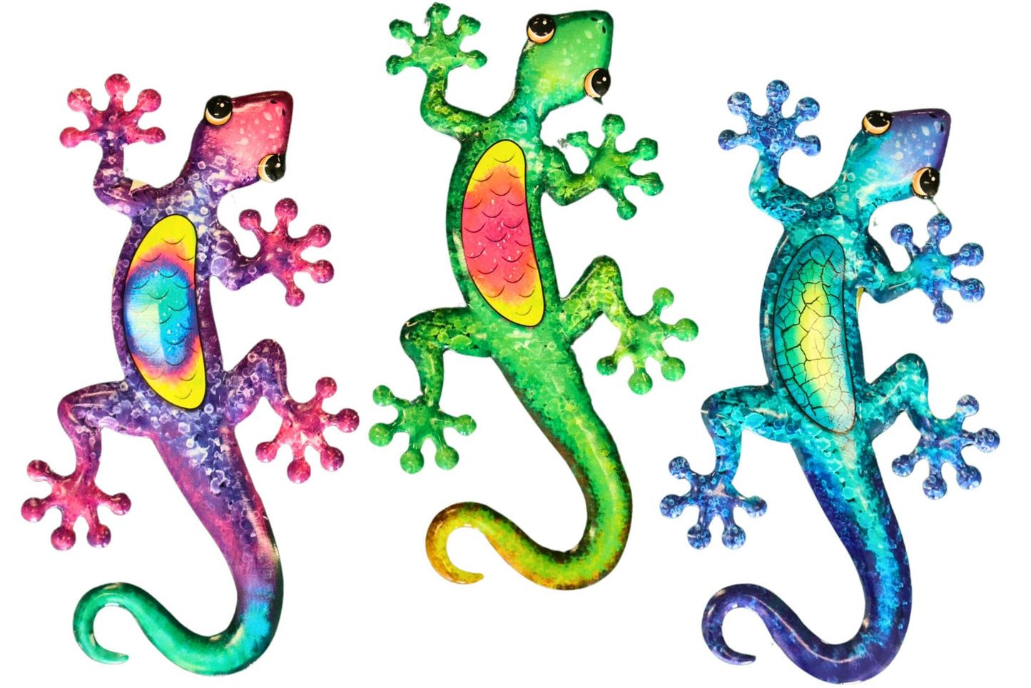 Wall Art Gecko 45cm 3 Asstd