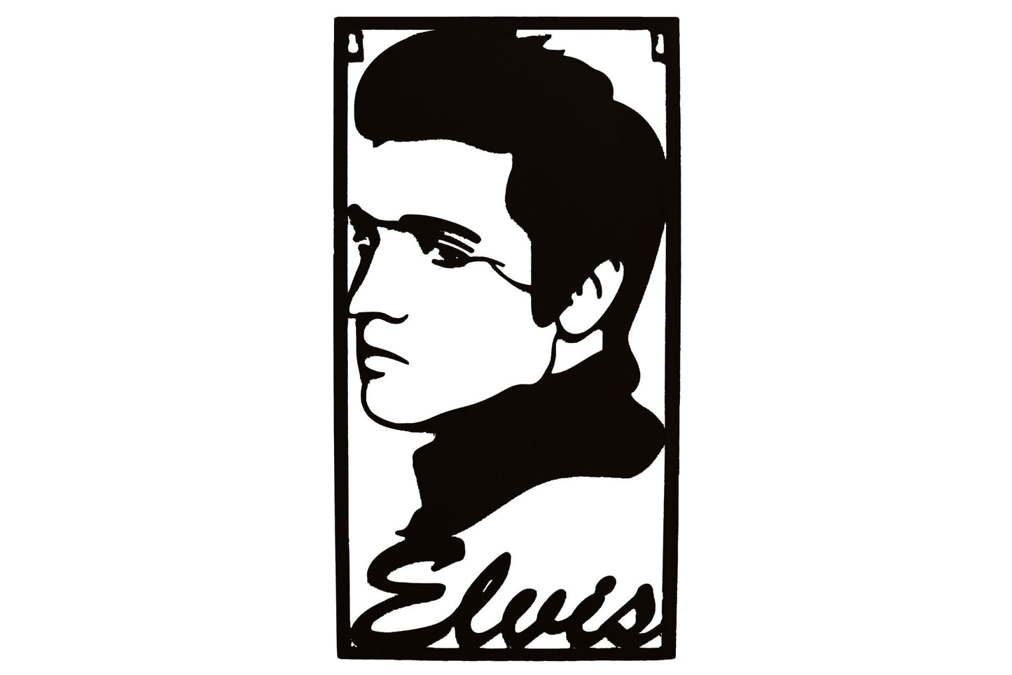 Metal Wall Art Elvis 50x26.5cm