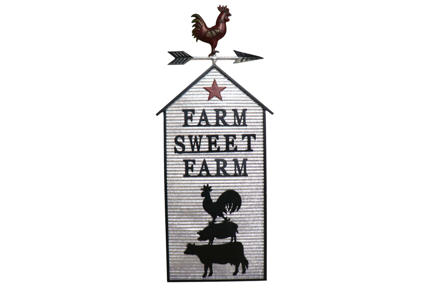 Metal Wall Art Farm Sweet Farm 93cm