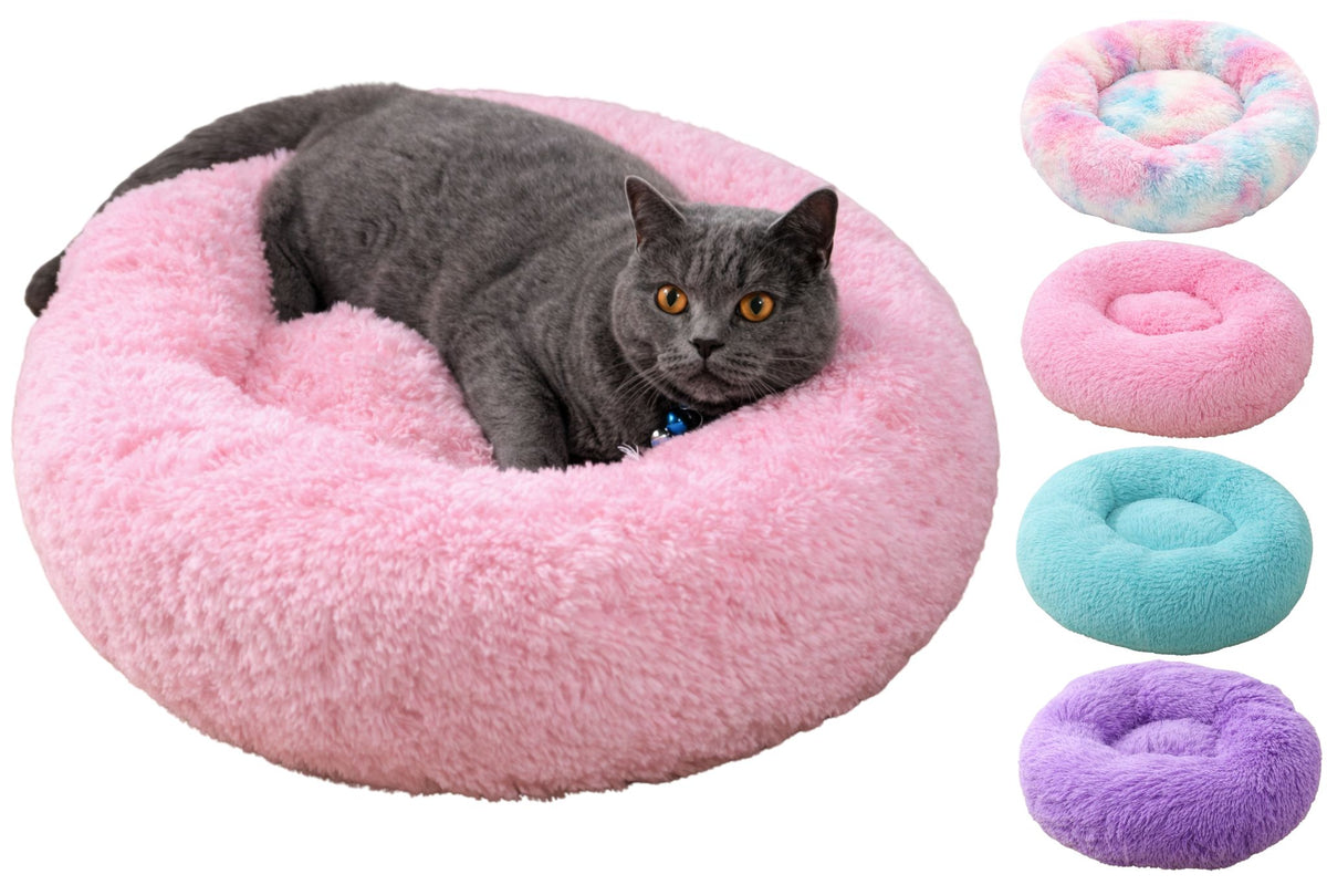 Plush Puppy Bed 40cm 4 Asstd