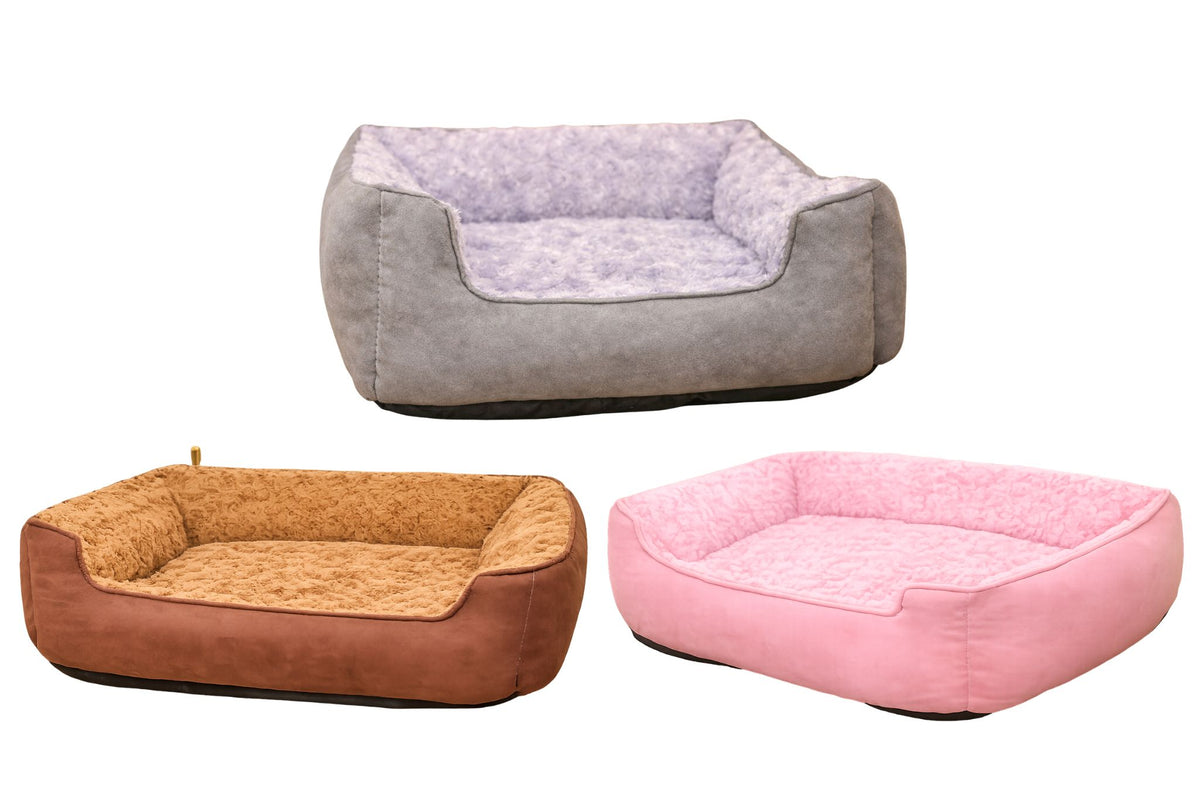 Extra Soft Pet Bed 50x40x13cm 3 Asstd
