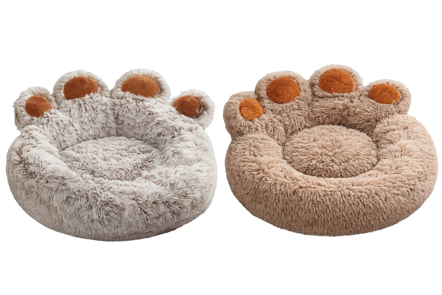 Plush Calming Paw Bed 60cm 2 Asstd
