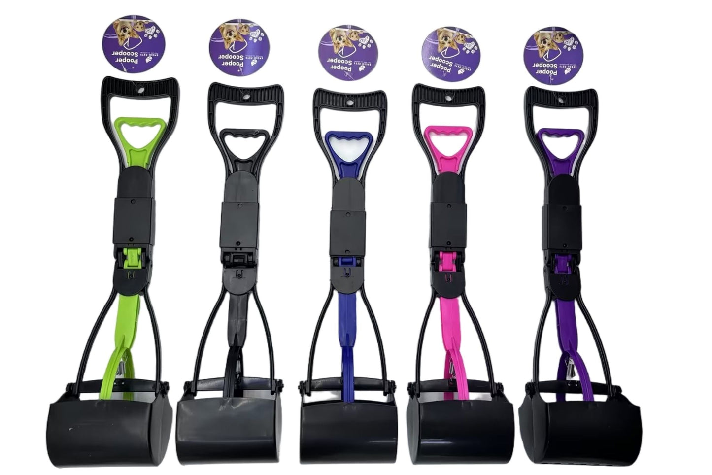 Foldable Dog Pooper Scooper 60cm 5 Asstd