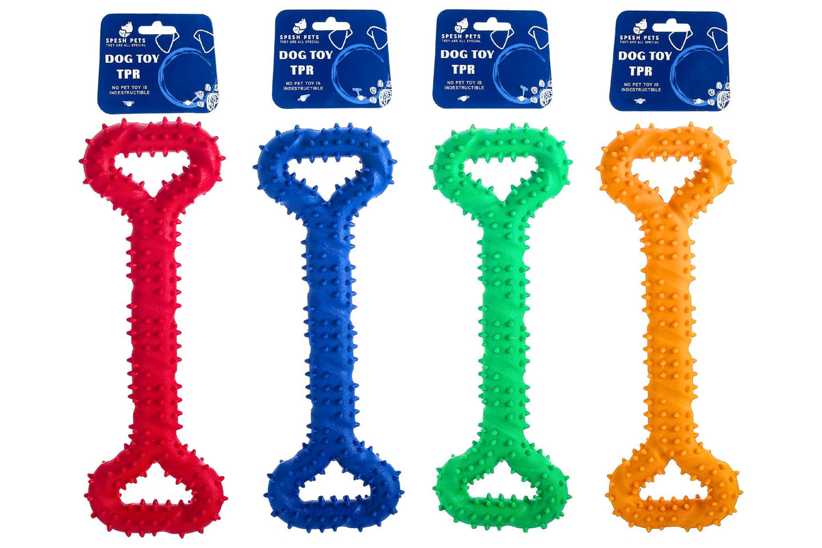 Dog Toy TPR 33x12cm 395g 4 Asstd