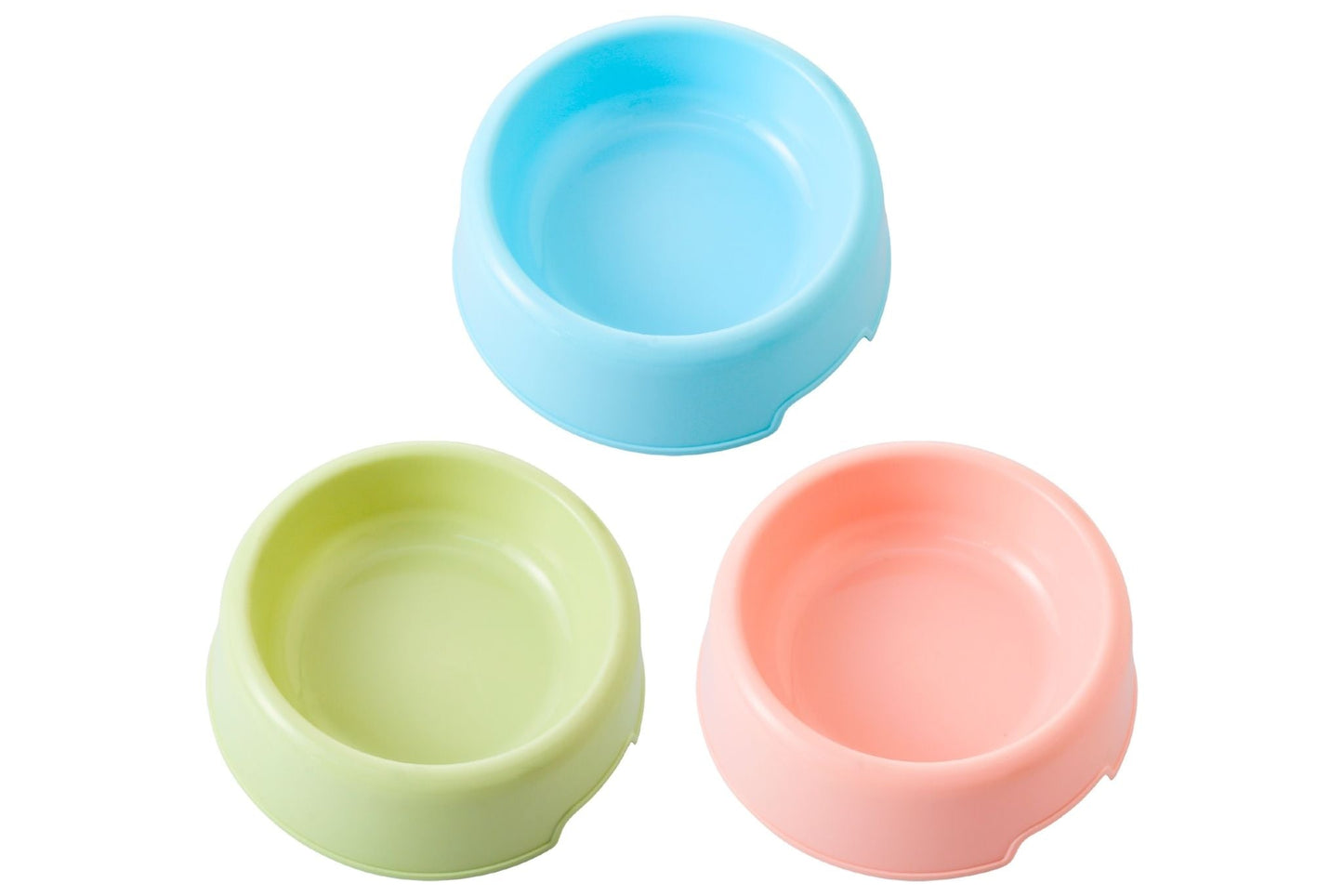 Pet Plastic Bowl 250ml 16x5.5cm 3 Asstd