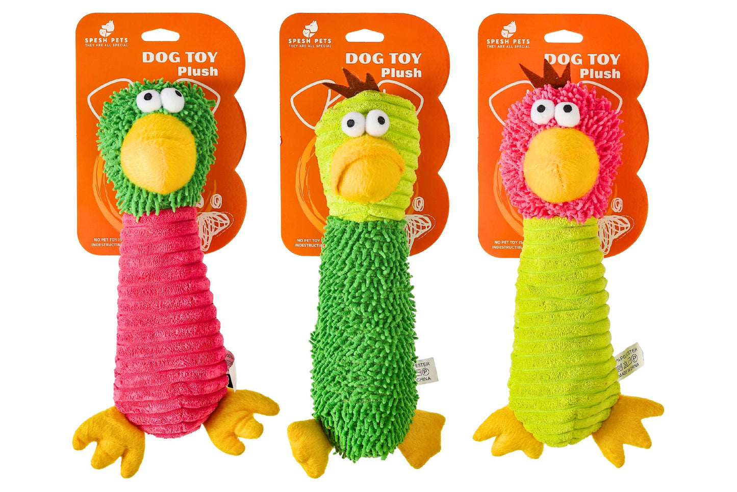 Pet Plush Toy 32x9cm 3 Asstd