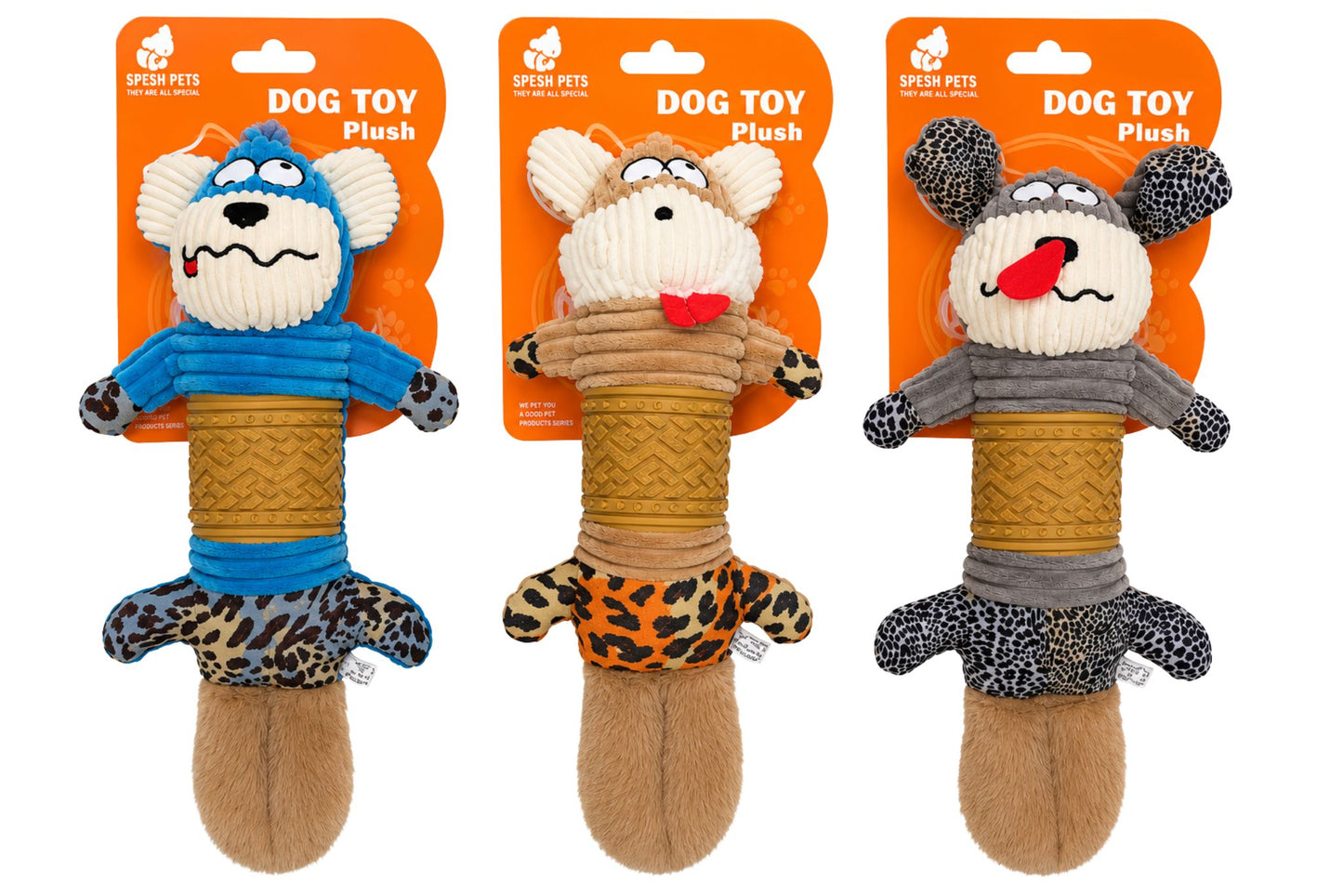 Pet TPR Plush Crinkle Toy 20x51cm