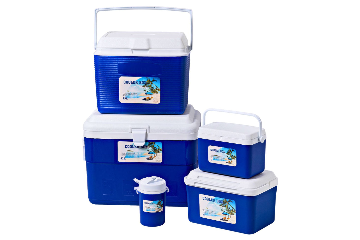 Cooler Box Set of 5 1L+4L+8L+19L+42L