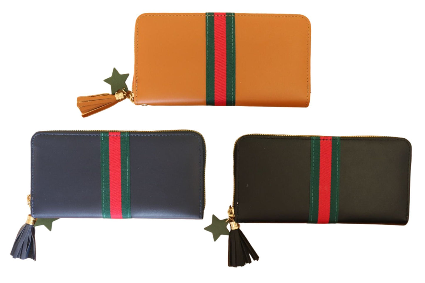Women's Long Purse 19x9.5cm 4 Asstd