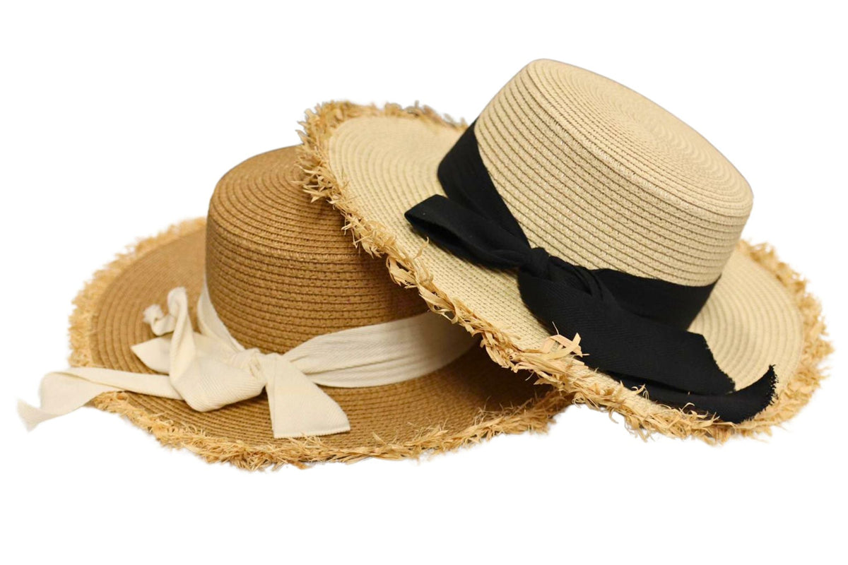 Straw Hat 33cm 2 Asstd