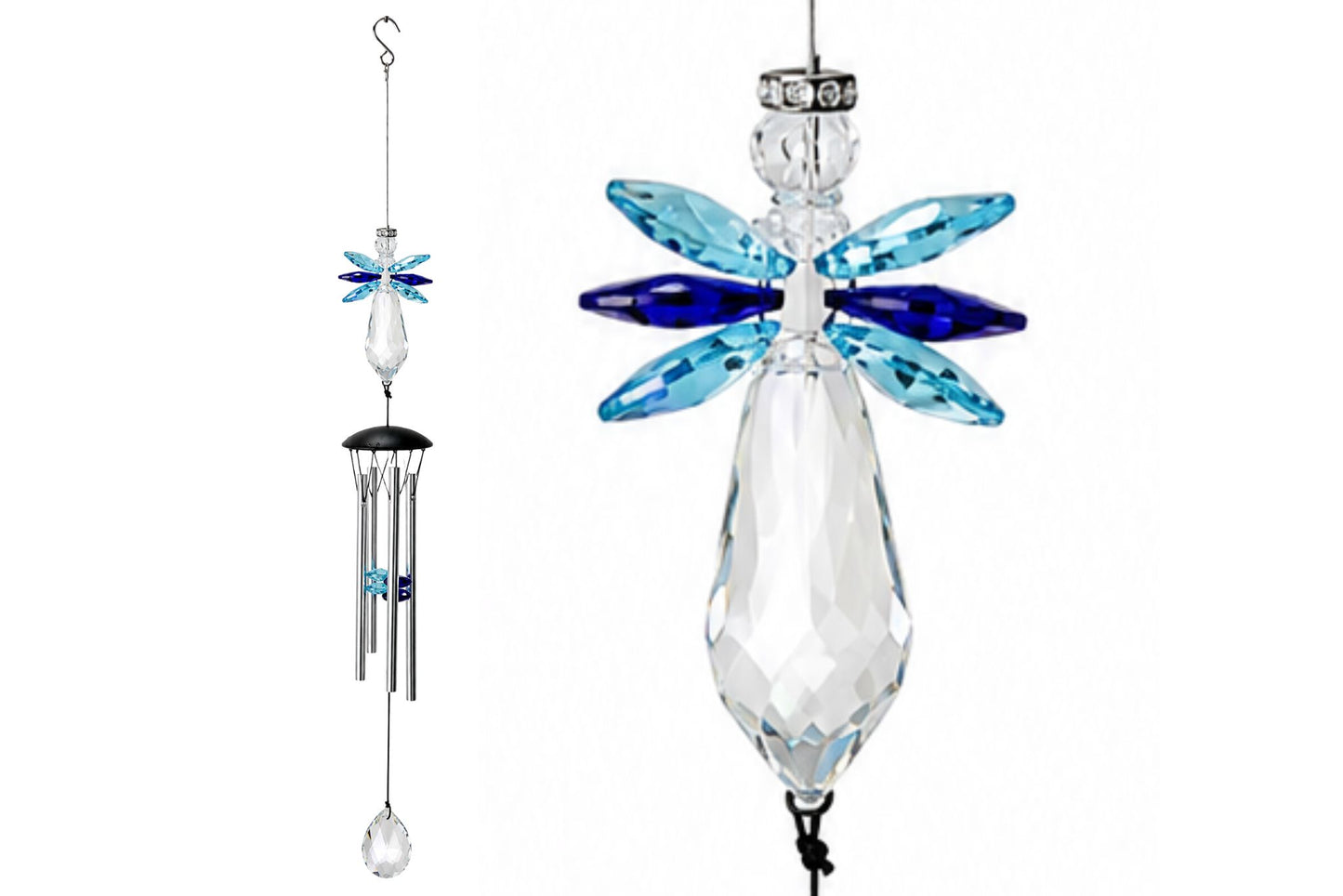 Wind Chime Prismatic Tunes Angel Blue 120cm