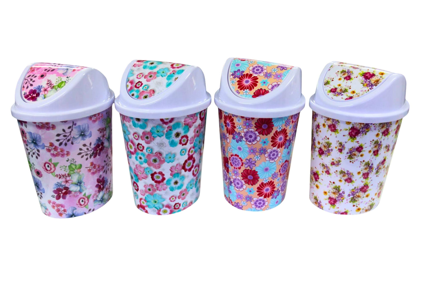 Swing Top Bin Lge 25x22x35cm 4 Asstd