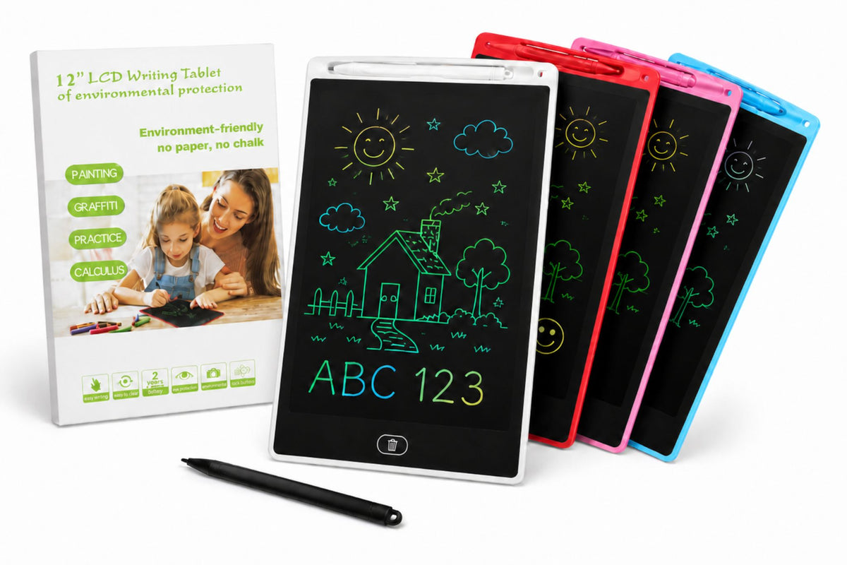 LCD Drawing Tablet 28.5x15cm 5 Asstd