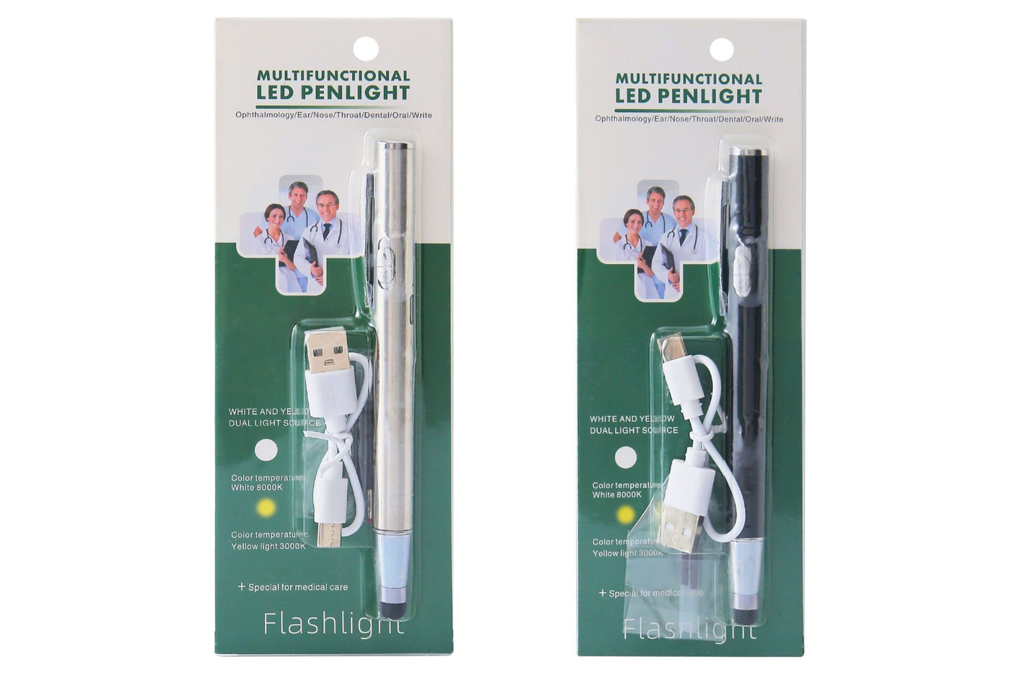 Multi-Use Pen Flashlight Stylus 2 Asstd