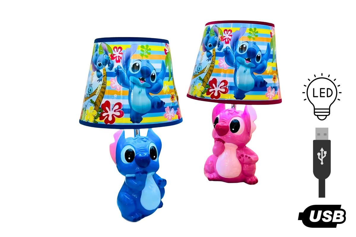 Ceramic LED Table Lamp USB - Cute Alien 20x33cm 2 Asstd