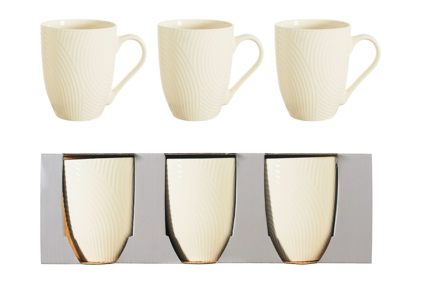 Ceramic Mug Pk3 8x10.5cm