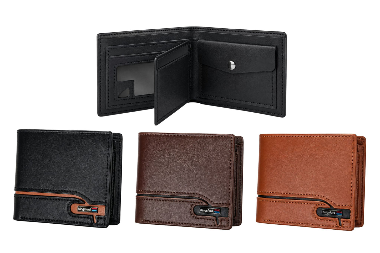 Men's Wallet 12x9cm 3 Asstd