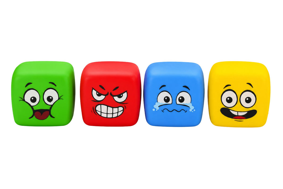 Squishy Cube w/Face 5cm 4 Asstd PDQ