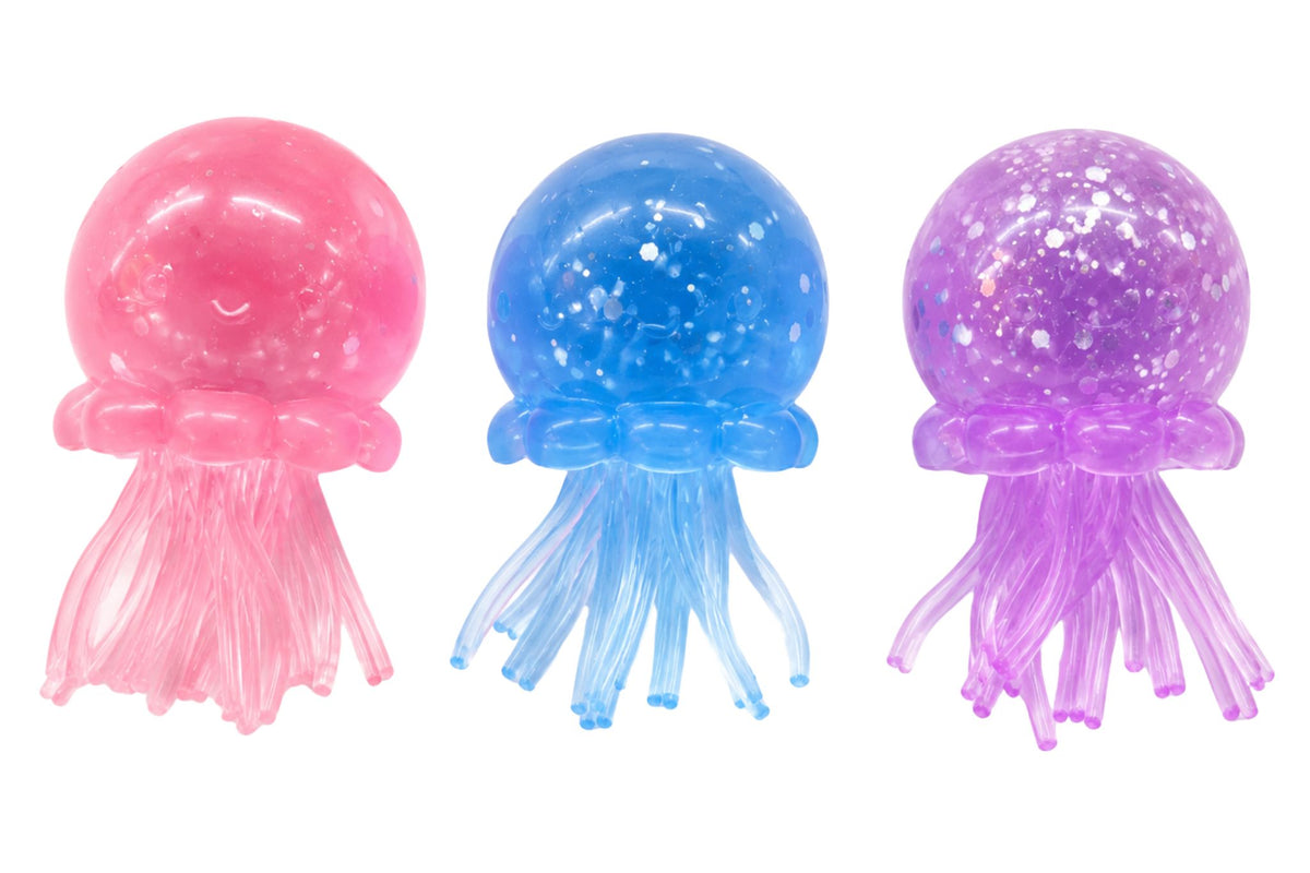 Squishy Gel Jellyfish 8x5cm 3 Asstd PDQ