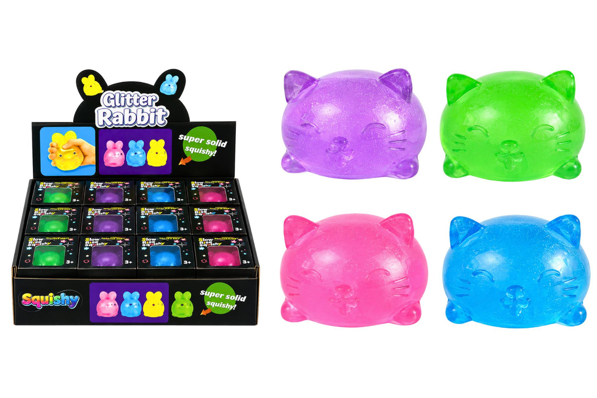 Squishy Gel Kitty 4 Asstd PDQ