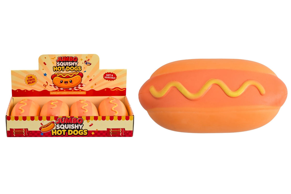 Squishy Jumbo Hot Dog 13x12cm 530g PDQ