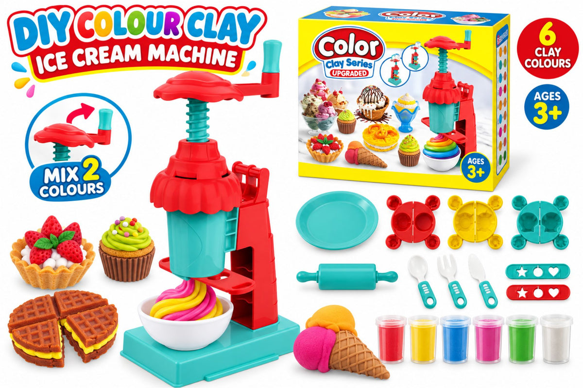 DIY Colour Clay Set Ice Cream Machine