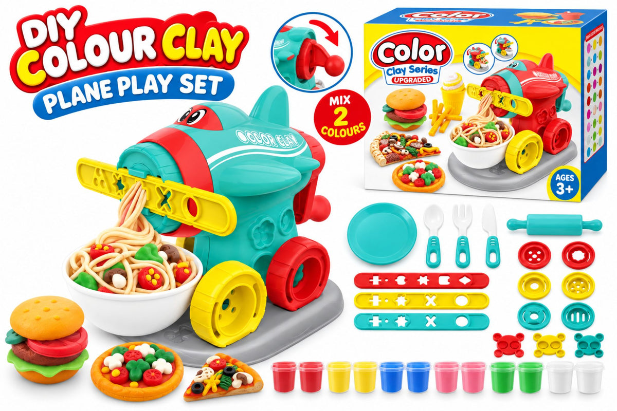 DIY Colour Clay Set Plane