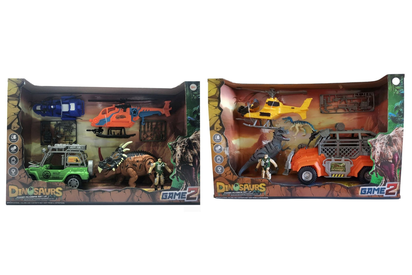 Dinosaur Set w/Light & Sound 2 Asstd