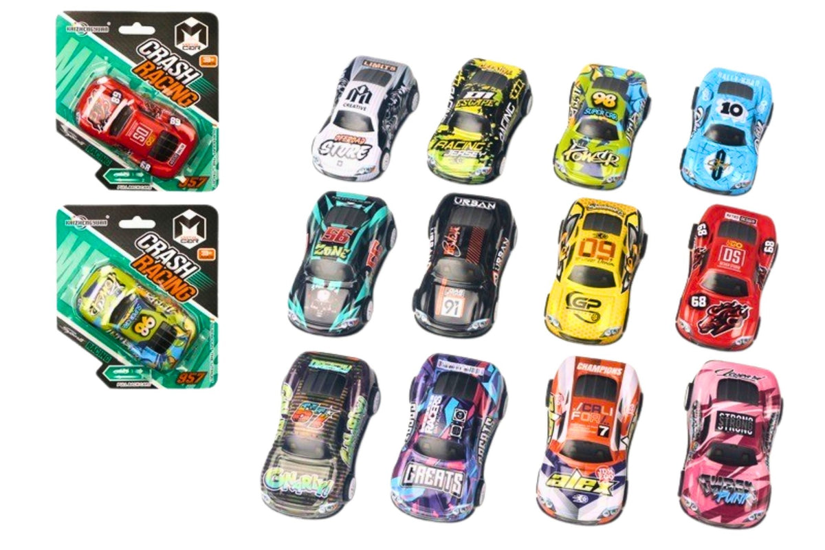 Pull Back Metal Die Cast Car 12 Asstd