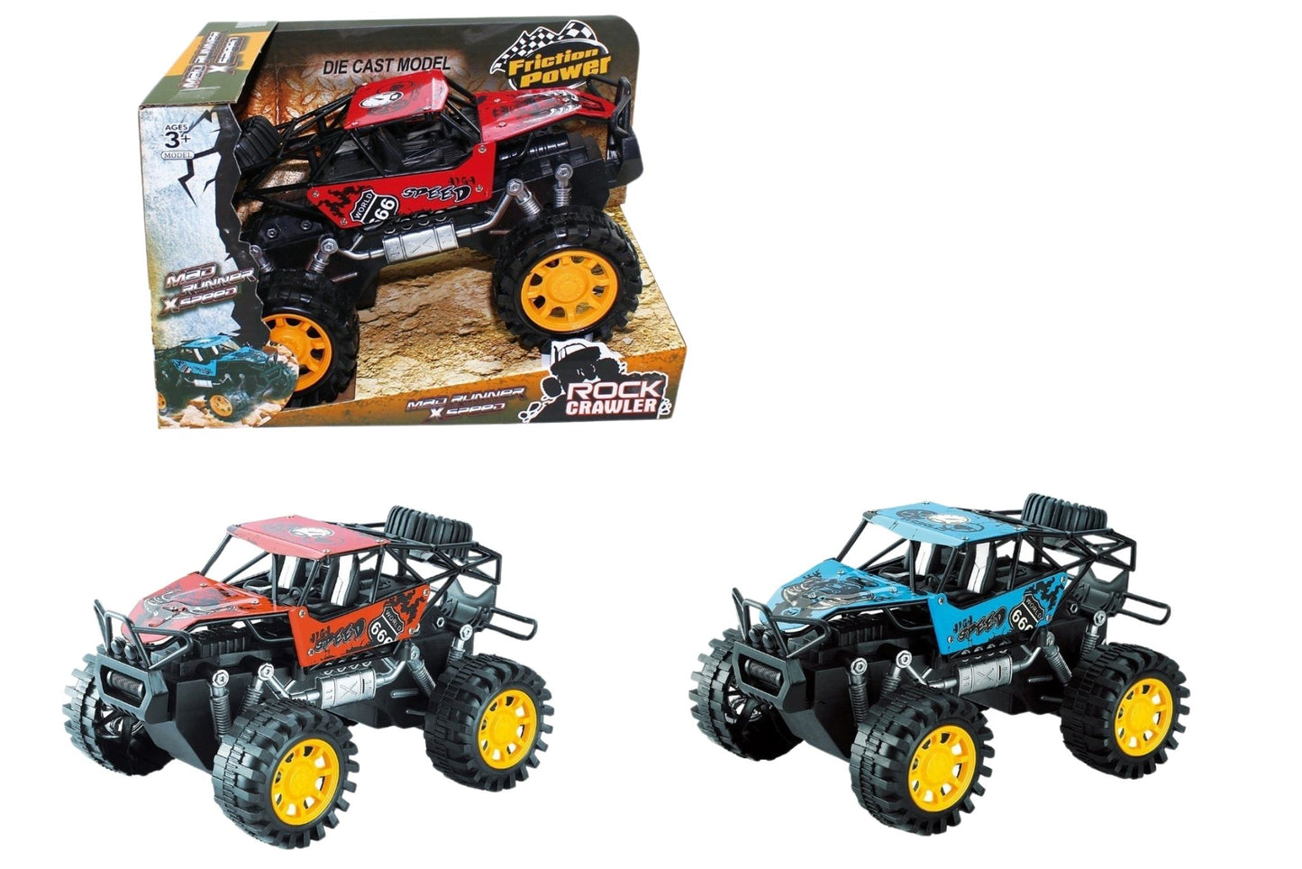 Metal Friction Die Cast Car 2Asstd Metal