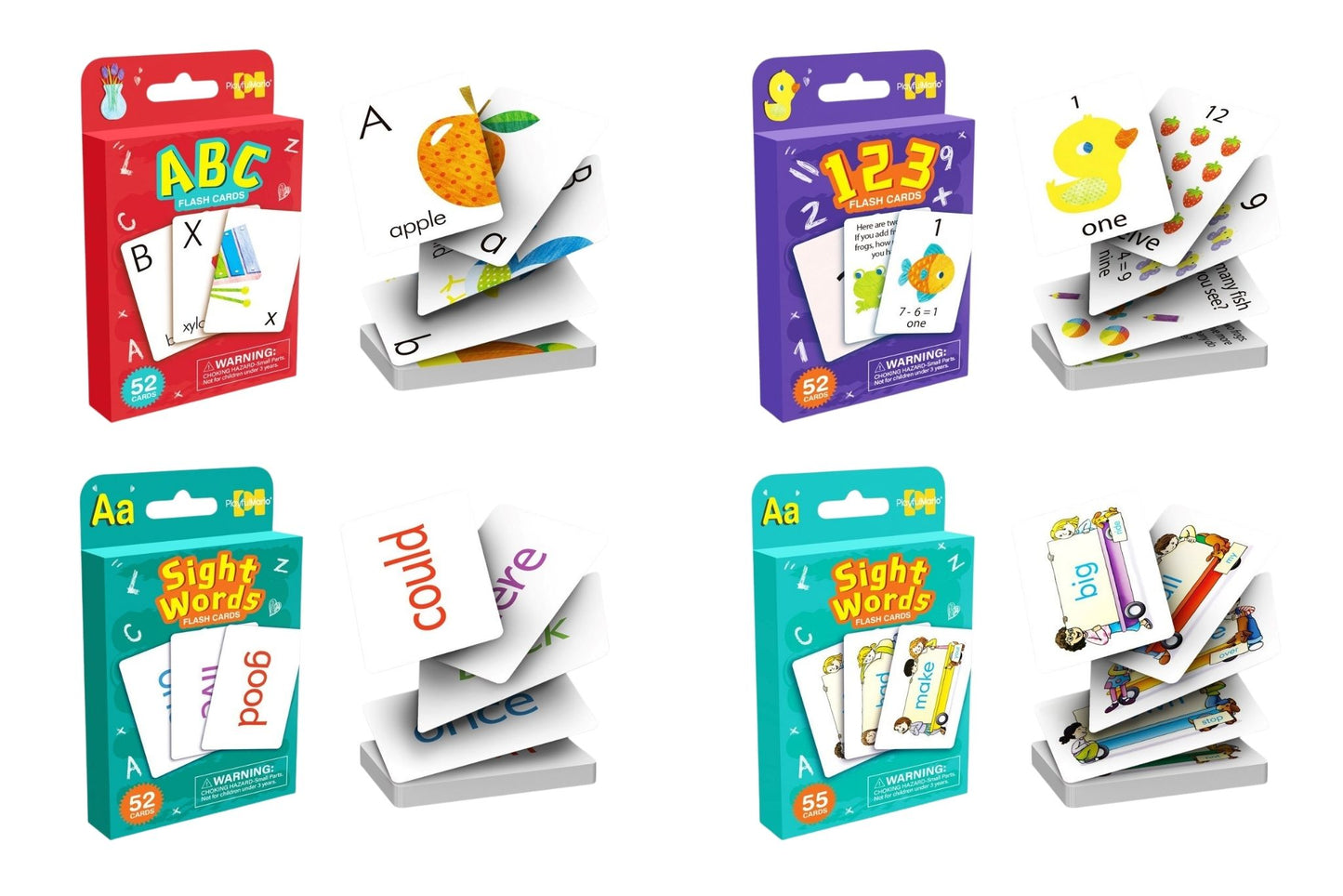 Children'S Learning Flash Cards 3 Asstd