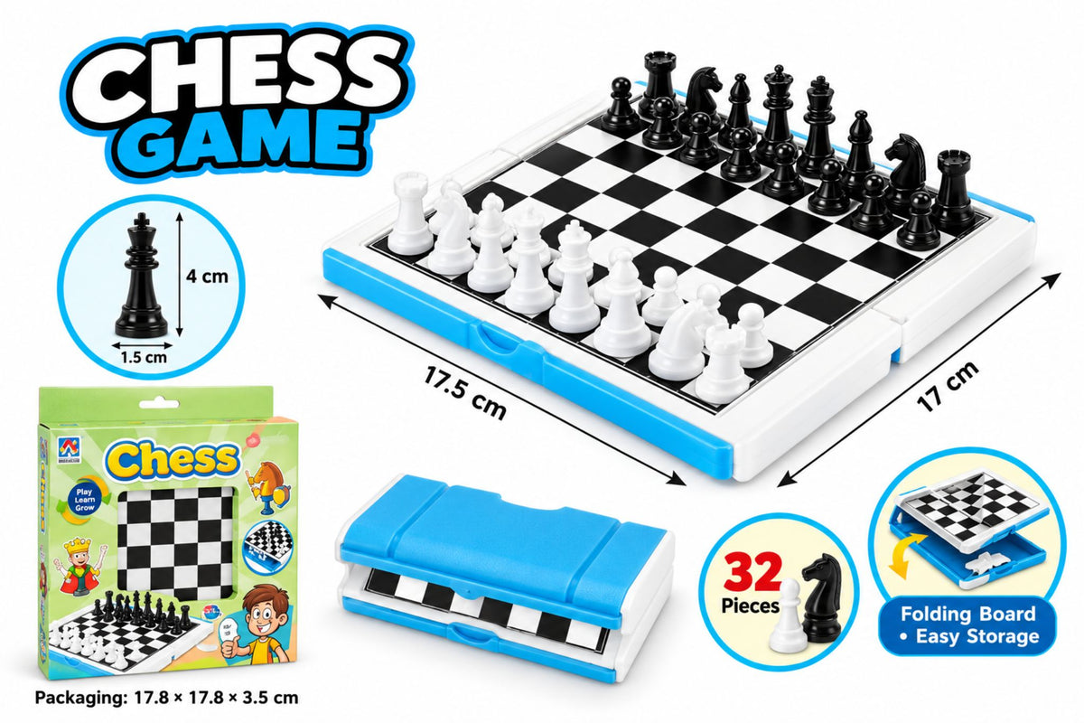Chess Game 17.8x3.5x17.8cm