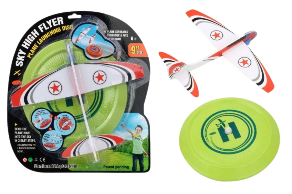 Plane & Flying Disc 32x8x35.5cm