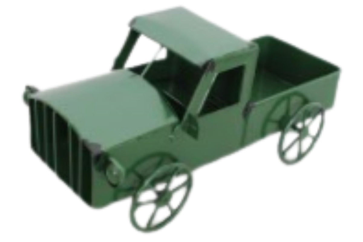 Metal Pickup Truck Green 33x13x16cm