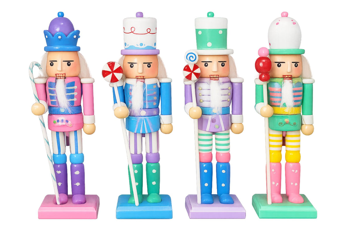 Nutcracker Candy Colour 25cm 4 Asstd