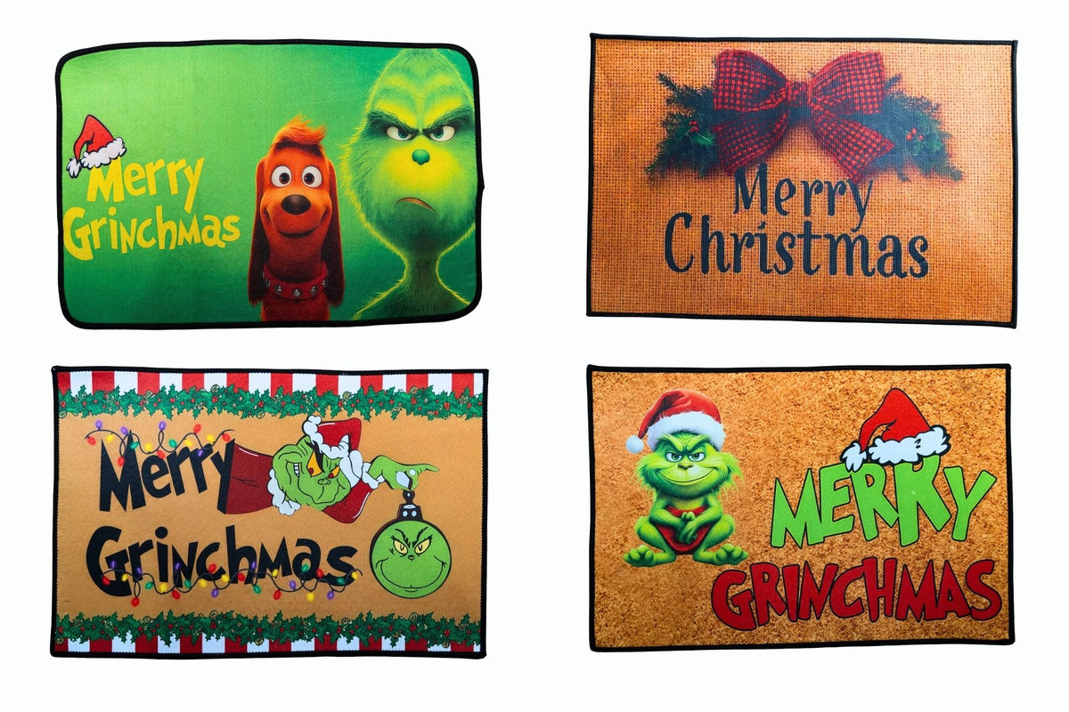 Grumpy Green Door Mat 60x40cm 4 Asstd