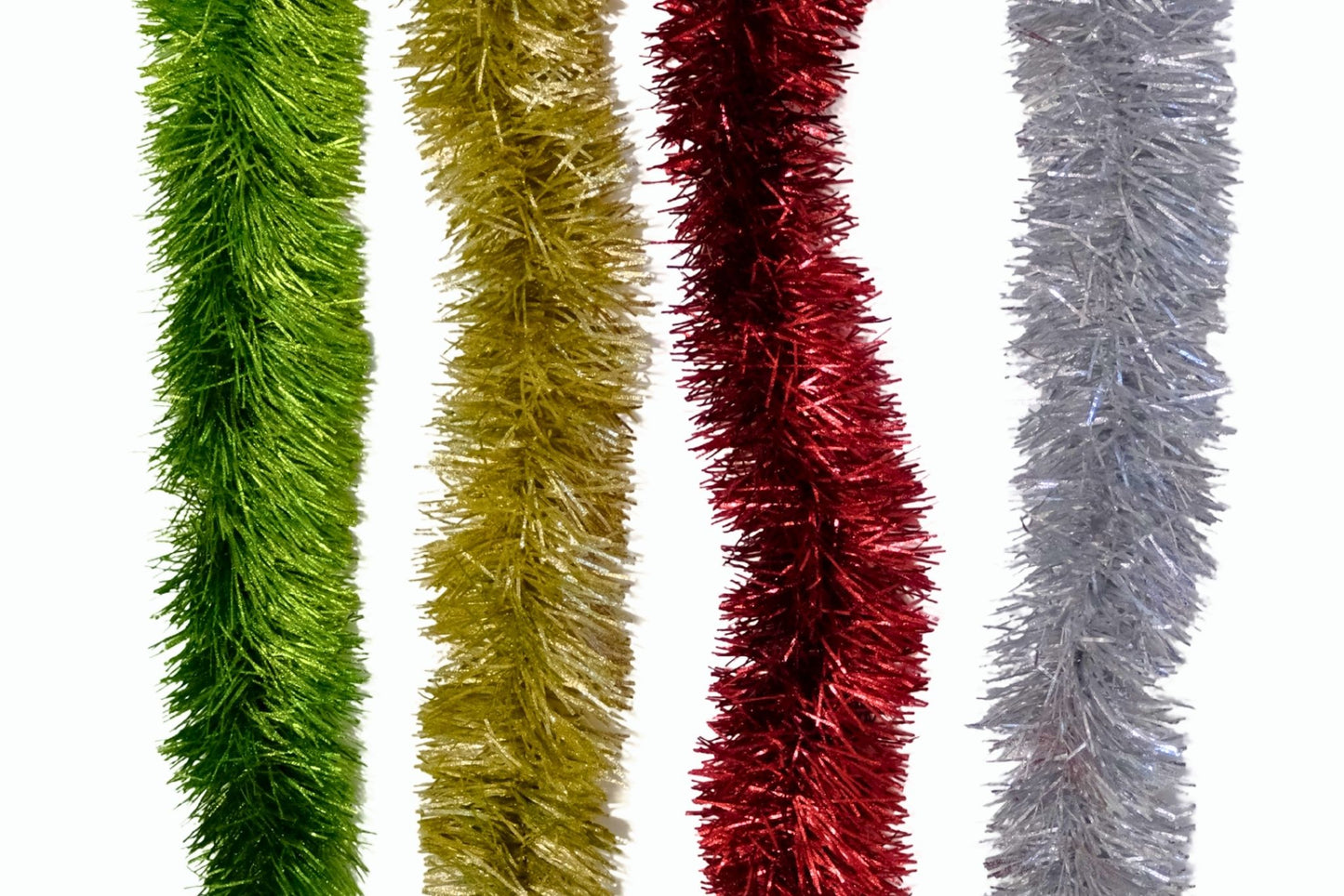 Tinsel Metallic Matte 4 Asstd 9cm x 2m