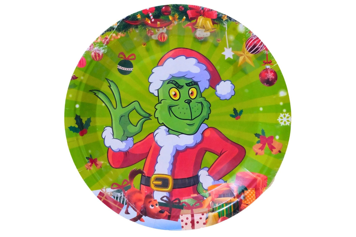 Grumpy Green Paper Plate 23cm Pk10