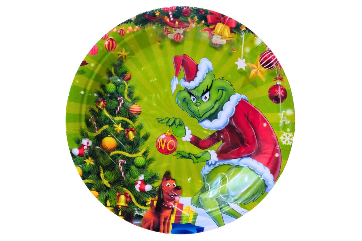 Grumpy Green Paper Plate 18cm Pk10