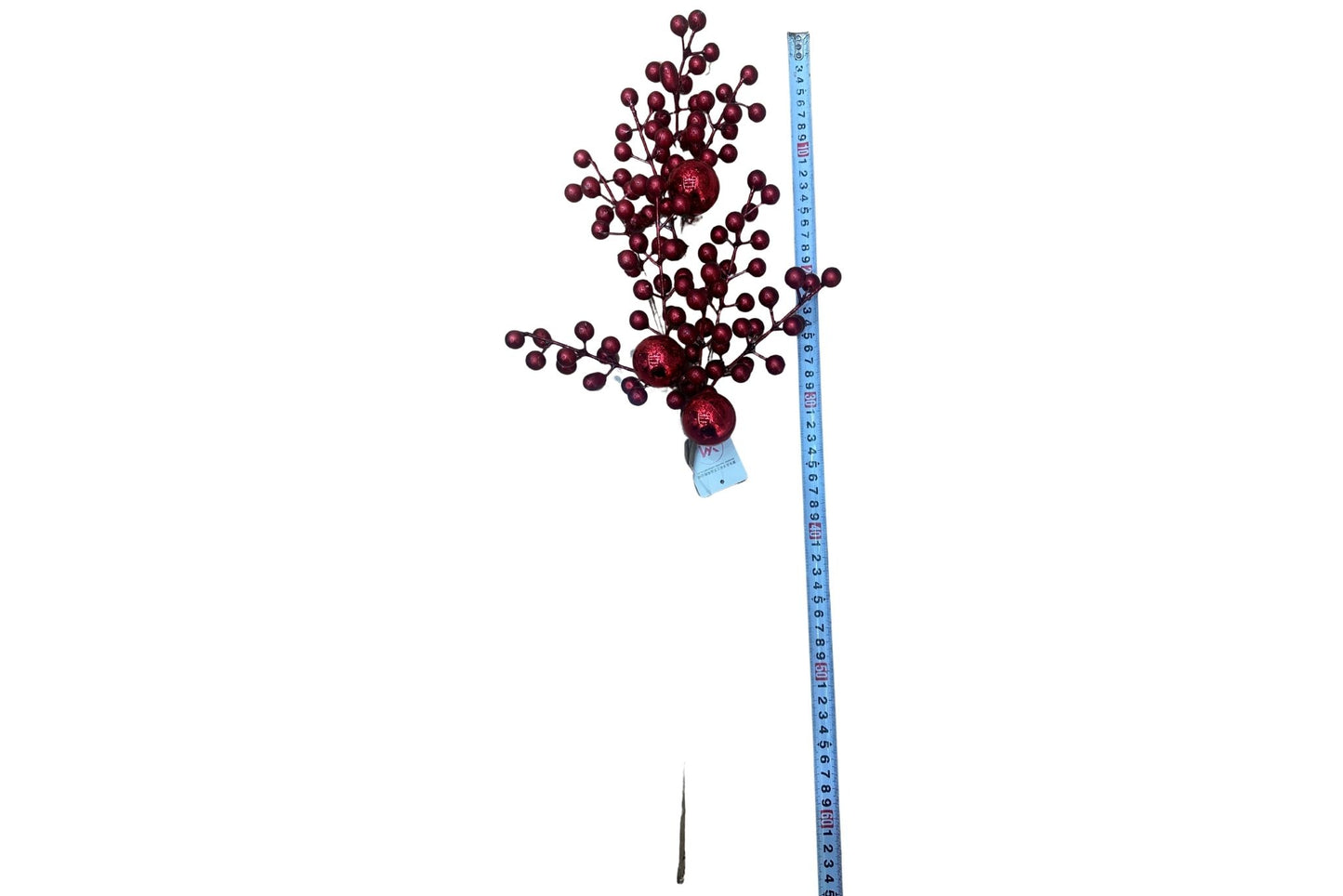 Red Berry & Bauble Spray Pick 63cm